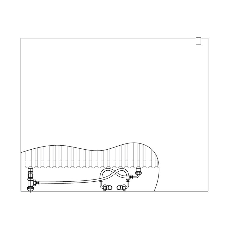 Irsap Design-Heizkörper RELAX OVER POWER, H 68,8 × B 119,7 × T 6,35 cm, Weiß Standard glänzend (Farbcode 01) REOI119B01IR01AN02