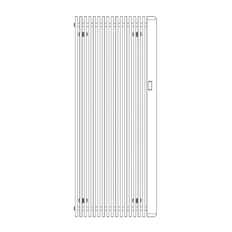 Irsap Elektro-Design-Heizkörper SAX, H 180 × B 73,5 × T 8,2 cm, Weiß Standard glänzend (Farbcode 01) S2EE073E01IRNNN001