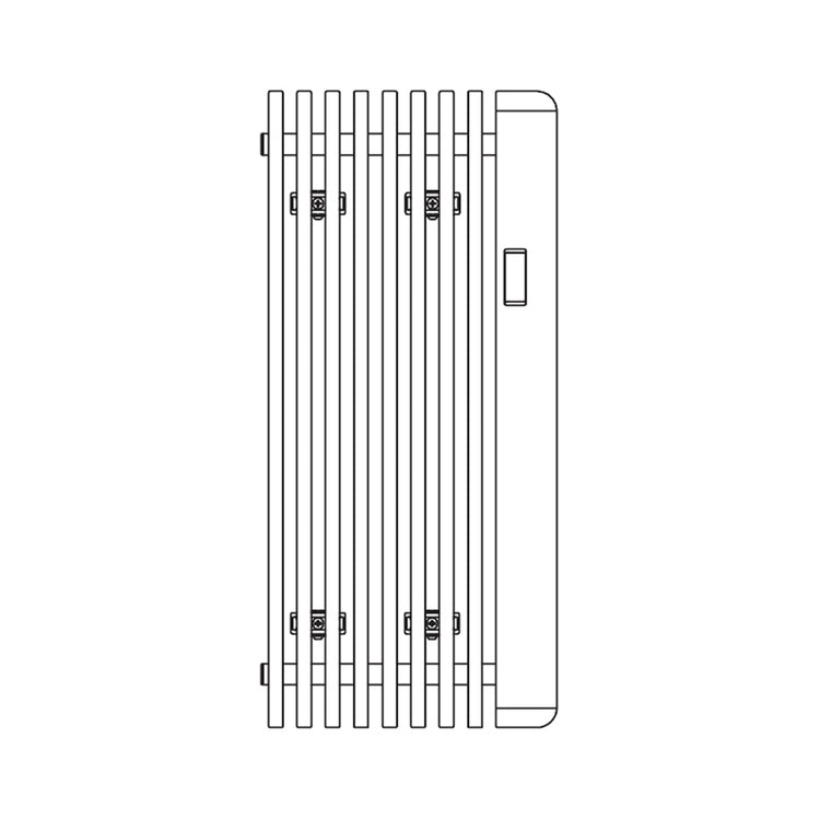 Irsap Elektro-Design-Heizkörper SAX, H 90 × B 41,5 × T 8,2 cm, Weiß Standard glänzend (Farbcode 01) S2ES041E01IRNNN001