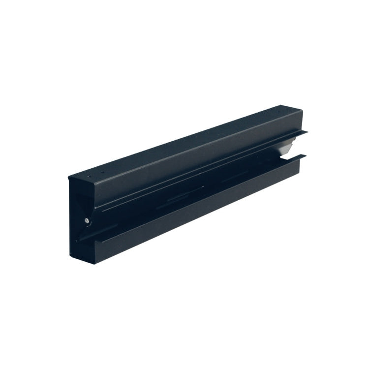 Irsap Linearer Einbau-Luftauslass L. 50 H. 6 cm, mit Klappe, mit verstellbarem Deflektor, um unterschiedliche Ausblasrichtungen zu erzielen, Farbe Schwarz TLZDIF05006DS0