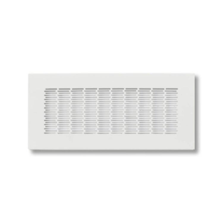 Irsap Einlass- und Ausblasgitter 250x100 aus gepresstem Stahl für Multi-Plenum, Durchfluss 30/60 m³/h QUADRA B TLZGRI02510MB0