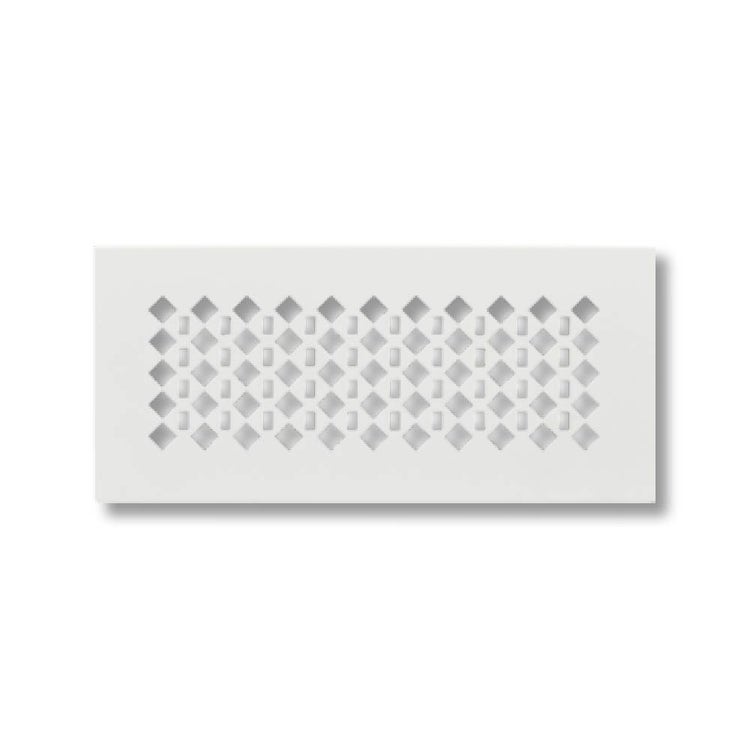 Irsap Einlass- und Ausblasgitter 250x100 aus gepresstem Stahl für Multi-Plenum, Durchfluss 30/60 m³/h QUADRA C TLZGRI02510MC0
