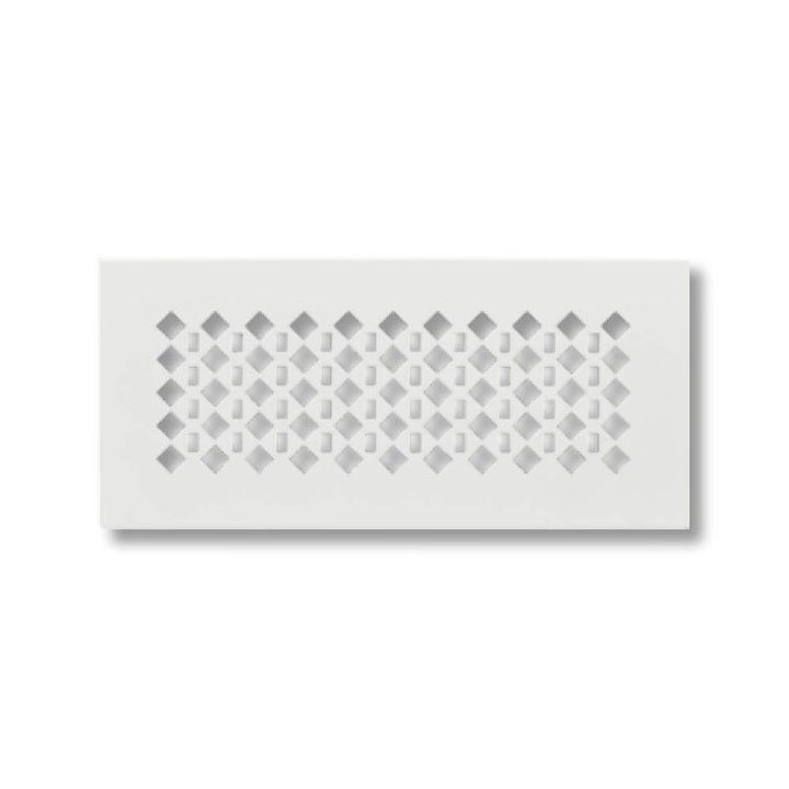 Irsap Einlass- und Ausblasgitter 250x100 aus gepresstem Stahl für Multi-Plenum, Durchfluss 30/60 m³/h QUADRA C TLZGRI02510MC0
