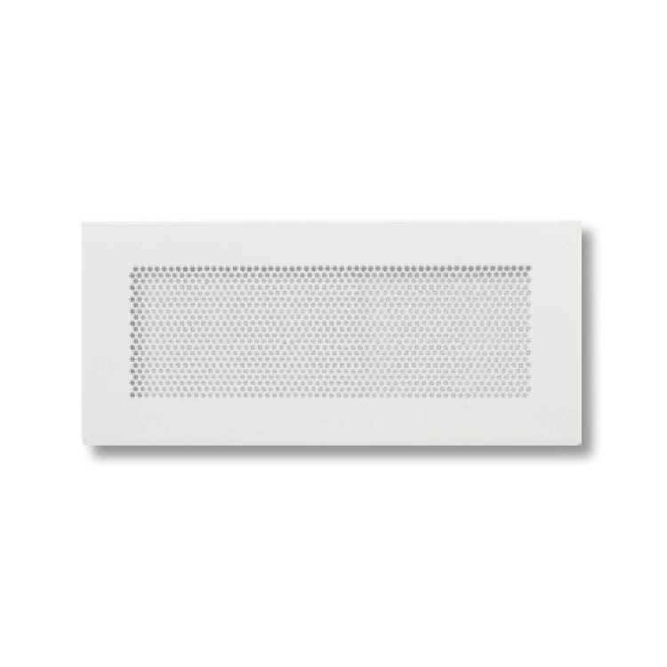 Irsap Gitter für Zu- und Abluft 450x100 aus gestanztem Stahl für Multi-Plenum, Durchfluss 90/120 m³/h QUADRA TLZGRI04510MA0