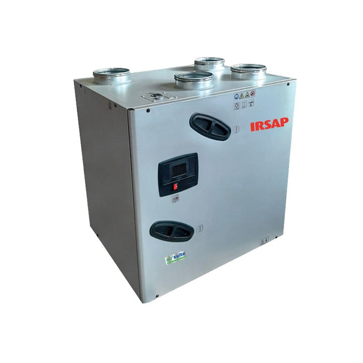 Irsap Steuerung E Dualstrom-Ventilationseinheit mit Wärmerückgewinnung mit Touchscreen-Fernbedienung, vertikale Positionierung IRSAIR V 600 URED060VRE000