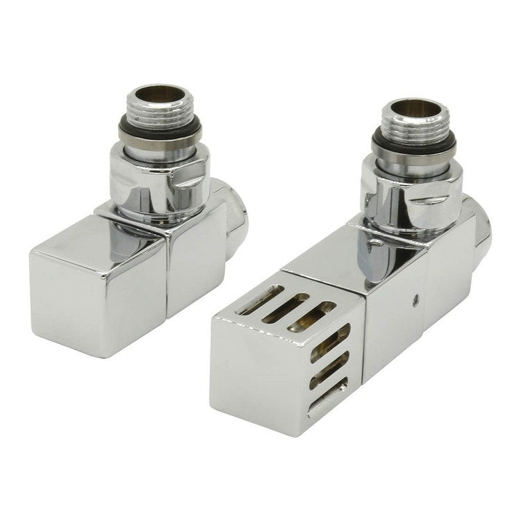 Irsap Ventil-Kit mit Eckventil, mit statischer Voreinstellung, Anschluss Kupfer/Mehrschicht 1/2", verchromt VALKITQUADTE50