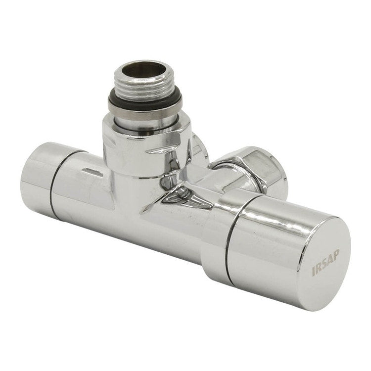 Irsap Ventil-Set Einrohr, thermostatisierbar, Eckform 1/2", Chrom VALMONSQU50