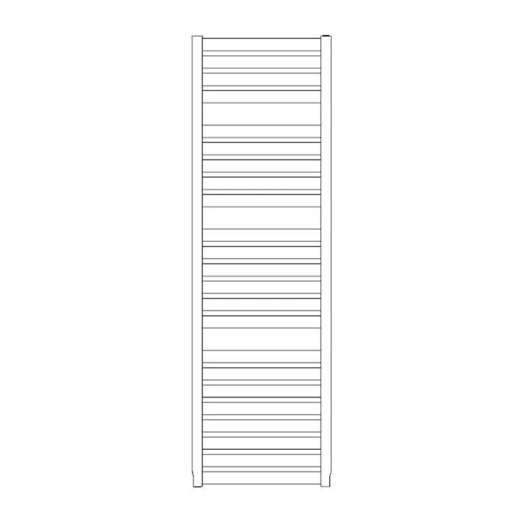 Irsap Badheizkörper VELA, 23 Rohre, 3 Segmente, H 182 × B 56 × T 3 cm, Schwarz satiniert Strukturlack (Farbcode 30) VEE056B30IR01NNN01