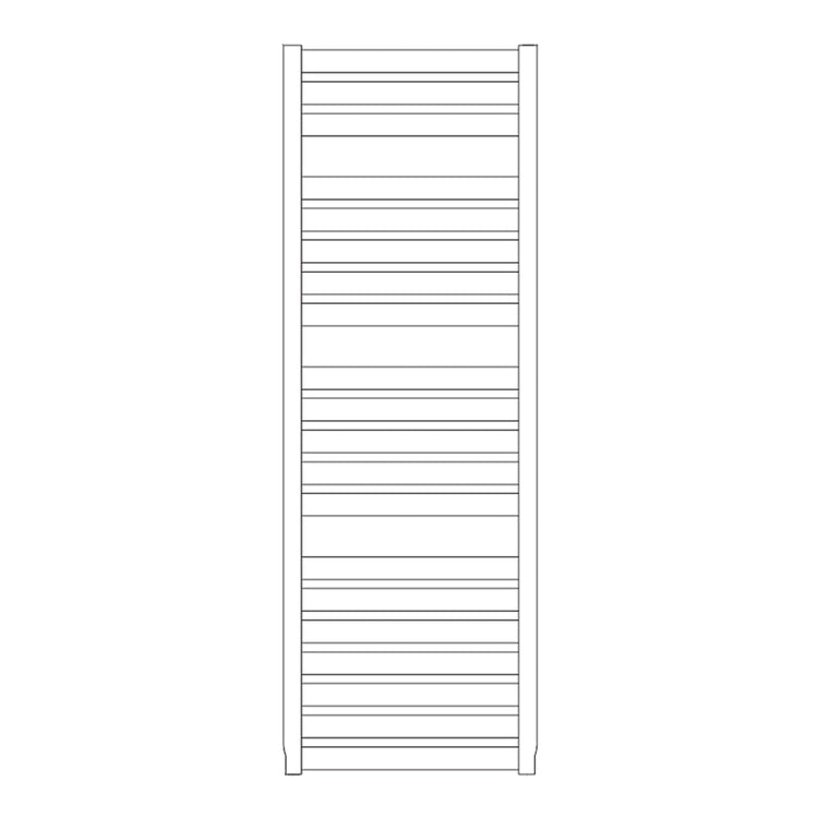 Irsap Badheizkörper VELA, 20 Rohre, 3 Segmente, H 161 × B 66 × T 3 cm, Weiß Standard glänzend (Farbcode 01) VEL066B01IR01NNN02