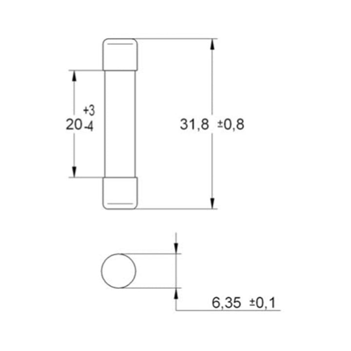 Italweber ITW 0305010 Zylindersicherung 10 A 250 V