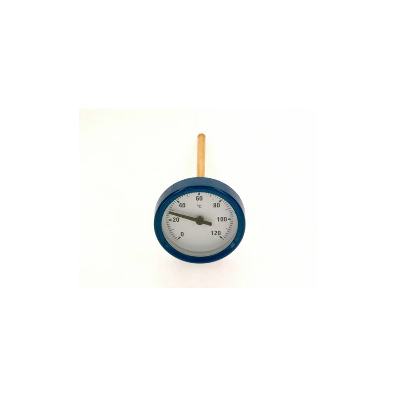Junkers JU/SIEGER Thermometer blau NG50, 0-120Gr