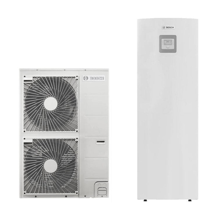 Bosch Compress 3000 AWS 11s - MSS Einphasige Split-Reversible-Luft/Wasser-Wärmepumpe ODU Split 11s und Innengerät mit integriertem bivalenten Heizkessel Awmss 8-15 7735252166