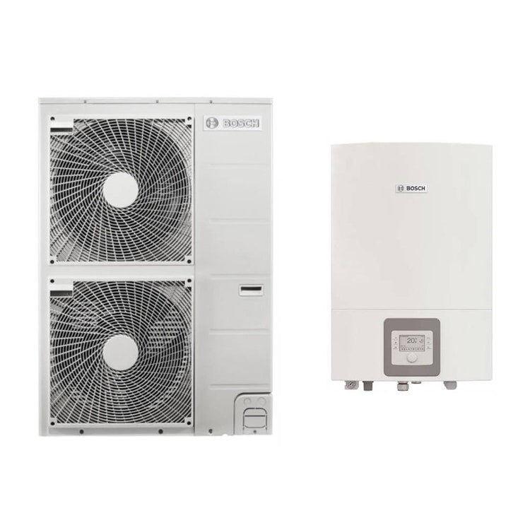 Bosch Compress 3000 AWS 15s - ES Luft/Wasser-Wärmepumpe reversibel, gesplittet, einphasig ODU Split 15s und Wand-Innengerät Awes 8-15 mit integrierter Elektroheizung 7735252172
