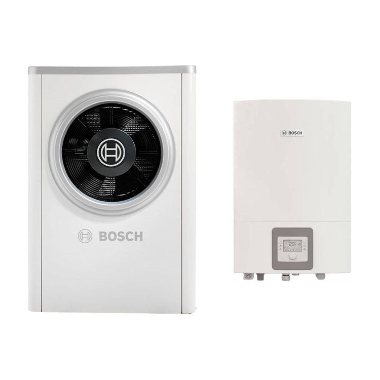 Bosch Compress 7000i AW 17t - B Luft/Wasser-Wärmepumpe außen dreiphasig AW 17t und Hybrid-Wandgerät innen AWB 13-17 mit 3-Wege-Ventil 7735252207