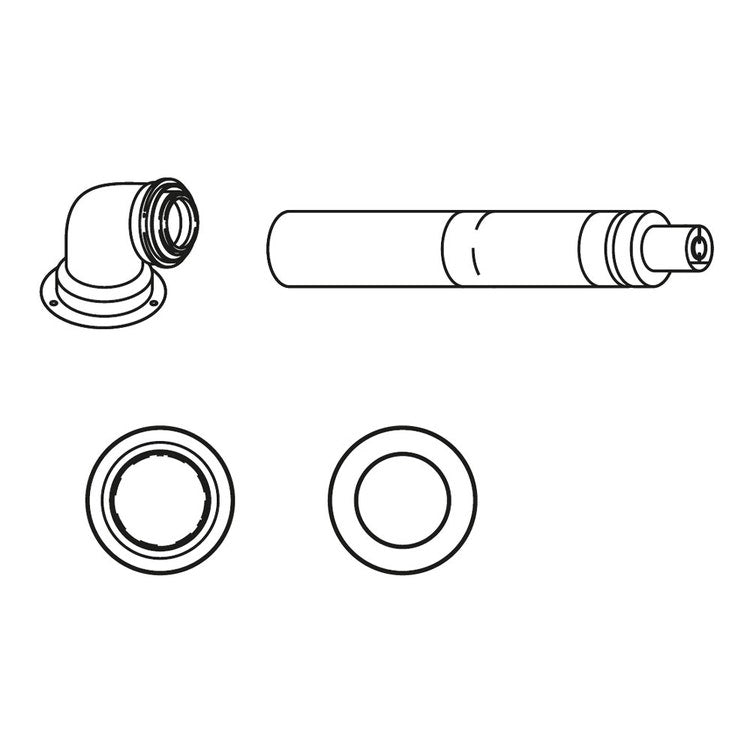 Bosch Basisset C13x, Ø 60/100 mm, PP/Met weiß FC-Set60-C13x 7738112499
