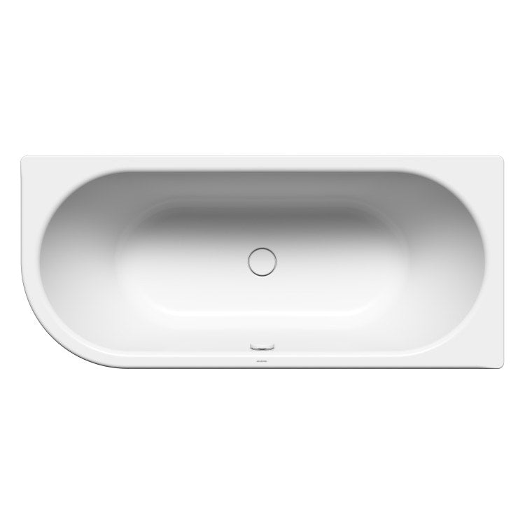 Kaldewei Centro DUO 1 Links Badewanne mit Kurvenprofil links L. 180 cm, aus emailliertem Stahl, Farbe Alpweiß CENTRO DUO SINISTRA 283600010001