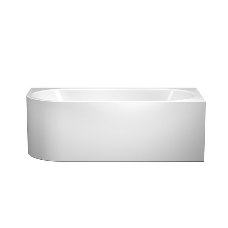 Kaldewei Meisterstück Centro DUO 1 Links Badewanne L. 170 B.75 cm, aus emailliertem Stahl, Eck-Einbau links mit Abfluss-Säule KA 4041, Farbe Alpweiß 202040413001