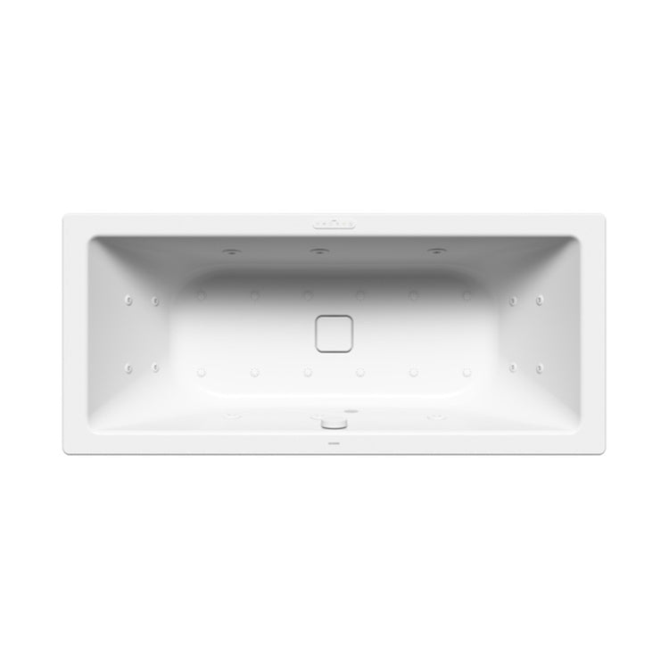 Kaldewei Rechteckige Badewanne L. 190 B.90 cm, mit Combimassage Body & Soul, aus emailliertem Stahl, Farbe Alpweiß CONODUO 235260000001