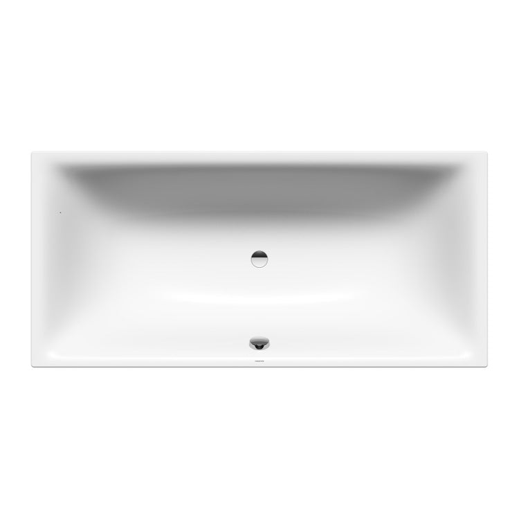 Kaldewei Rechteckbadewanne L. 180 B.80 cm, aus emailliertem Stahl, Farbe Alpinweiß SILENIO 267600010001