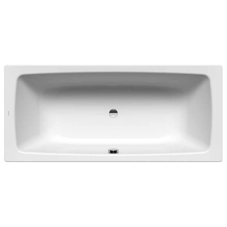 Kaldewei Einbau-Rechteckbadewanne L. 180 B.80 cm, aus emailliertem Stahl, Farbe Alpweiß CAYONO DUO 272500010001