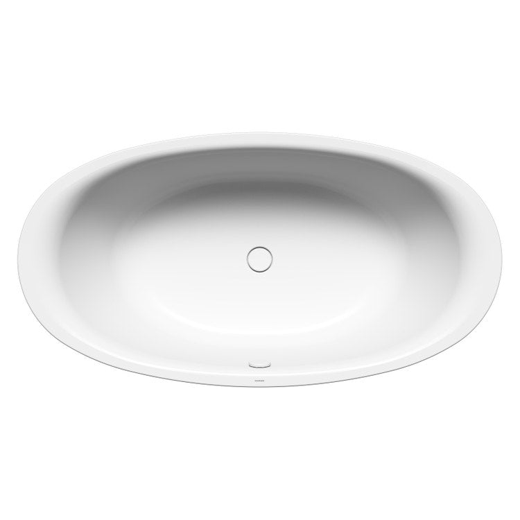 Kaldewei Ovales Bad L. 190 T. 100, aus emailliertem Stahl, Farbe Alpinweiß ELLIPSO DUO OVAL 286200010001