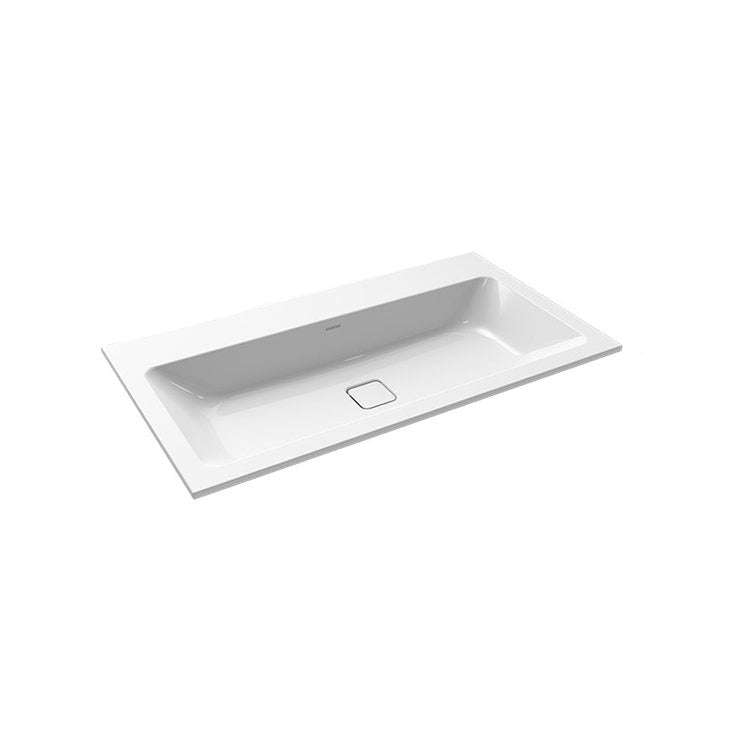 Kaldewei Einbauwaschbecken L. 90 T. 50 cm, 3 Löcher, ohne Überlauf, Farbe Alp-Weiß CONO 901706033001