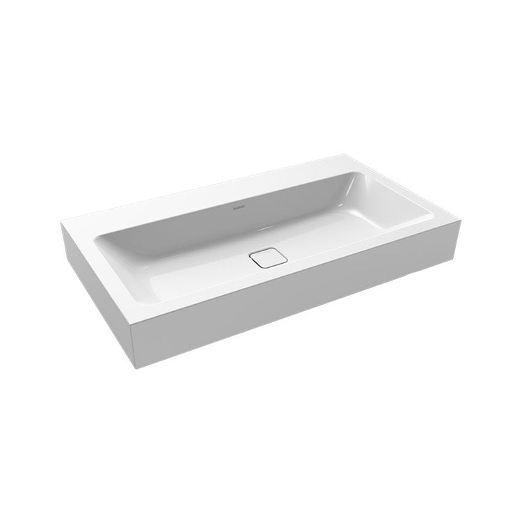 Kaldewei Wandwaschbecken L. 90 T. 50 cm, 3 Löcher, ohne Überlauf, Farbe Alpweiß CONO 902606033001