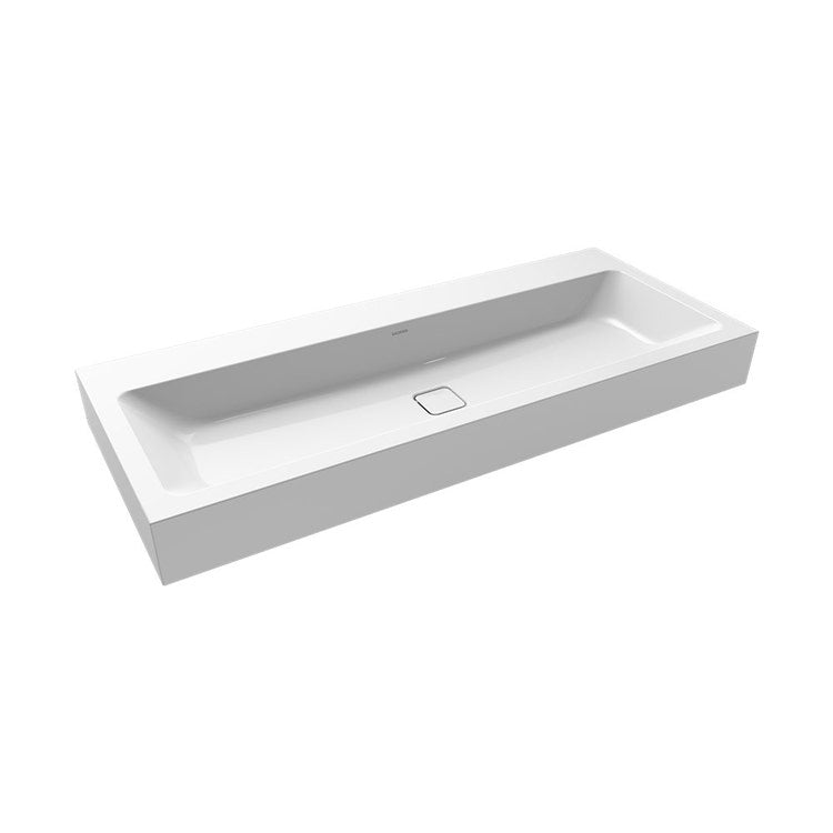 Kaldewei Wandwaschbecken L. 120 T. 50 cm, ohne Loch und Überlauf, Farbe Alpinweiß CONO 902706003001