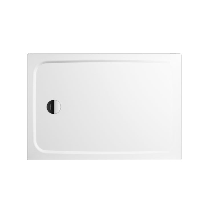 Kaldewei Rechteckige Duschwanne L. 90 B.80 cm, aus emailliertem Stahl, alpine, Weiß CAYONOPLAN 375000010001