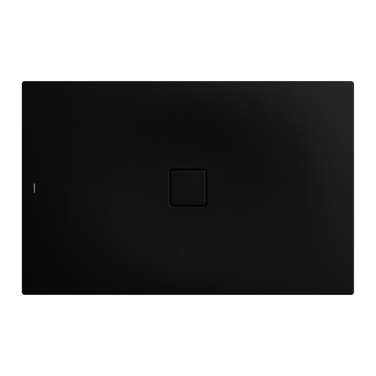 Kaldewei Rechteckige Duschwanne L. 120 B.80 cm, mit Secure Plus, Schwarz matt CONOFLAT 465200010676