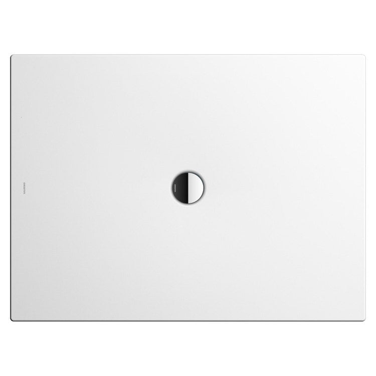 Kaldewei Rechteckige Duschwanne L. 140 T. 80 cm, aus emailliertem Stahl, Farbe Alpweiß SCONA 497600010001