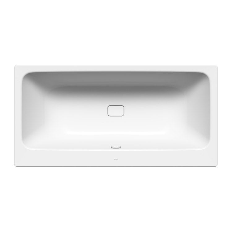 Kaldewei Rechteckige Badewanne L. 170 cm, aus emailliertem Stahl, Farbe Alp-Weiß ASYMMETRIC DUO 274000010001