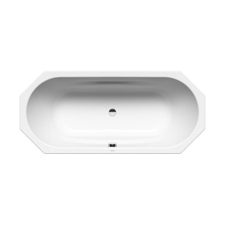 Kaldewei Oktagonale Badewanne L. 180 B.80 cm, aus emailliertem Stahl, Farbe Alpweiß VAIO DUO 233300010001