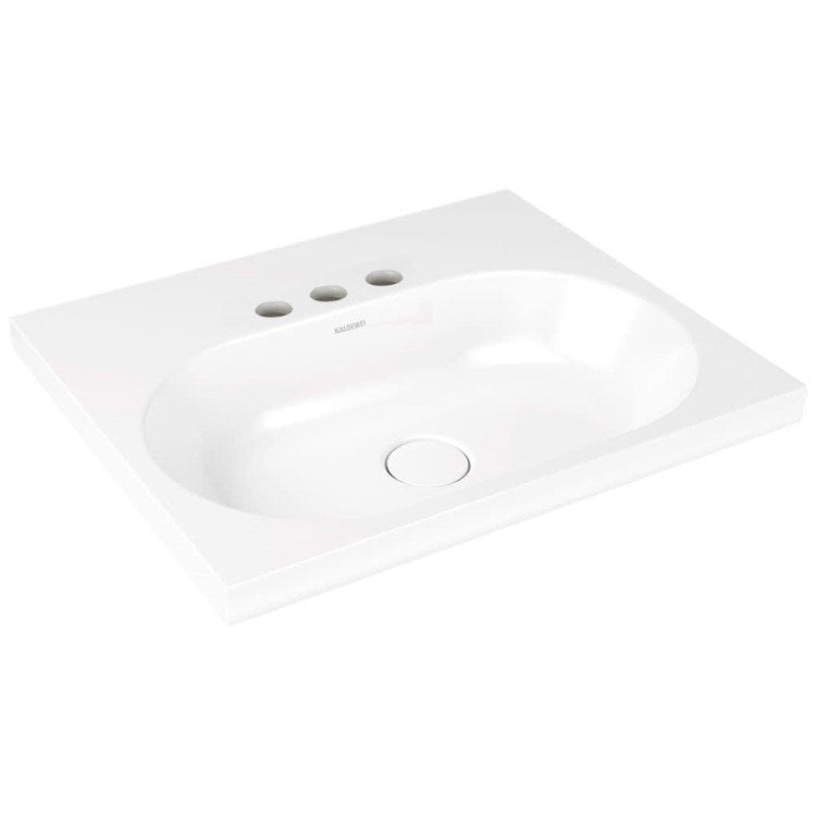 Kaldewei Halb eingelassenes Waschbecken 60x50 cm Dreifachloch für Armatur ohne Überlauf CENTRO 902806033001