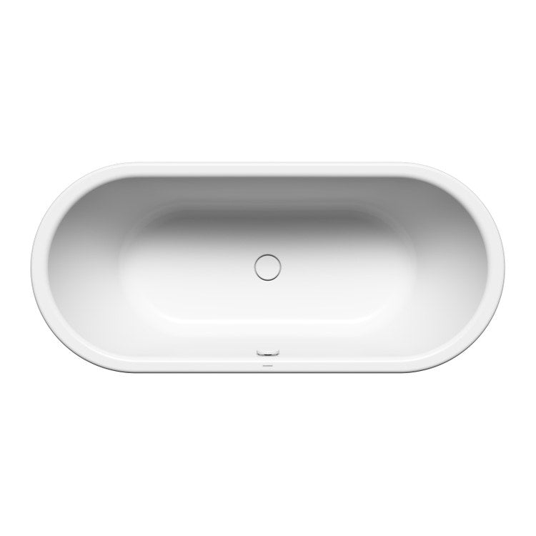 Kaldewei Ovale Badewanne L. 170 cm, aus emailliertem Stahl, Farbe Alpina Weiß CENTRO DUO OVAL 282700010001
