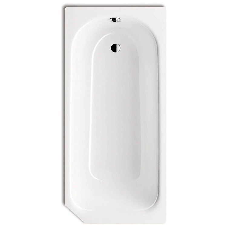Kaldewei Rechteckige Badewanne L. 160 T. 70 cm, aus emailliertem Stahl, Farbe Alpweiß SANIFORM V2 362 192200010001