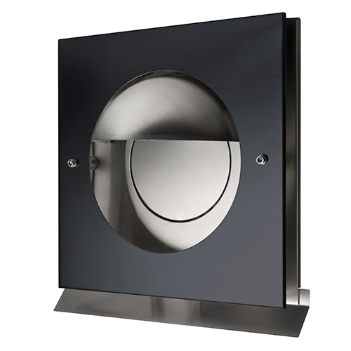 Paneir KAPPA 100 BLACK – Rückschlagklappe aus Edelstahl, Ø 100 mm, schwarz