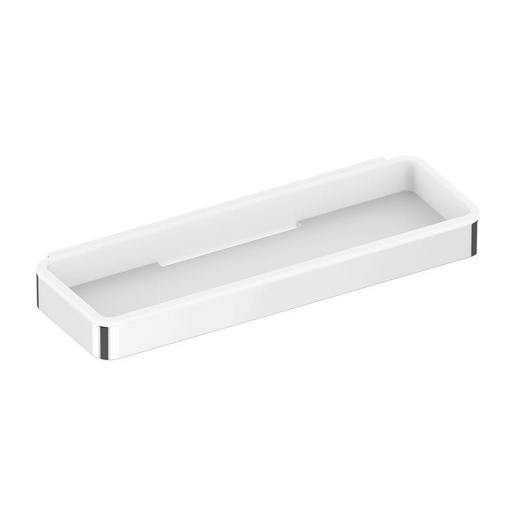 Keuco Duschkorb mit Metallhalterung in verchromt und herausnehmbarem Kunststoffbehälter in Weiß PLAN 14958010051