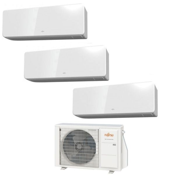 Fujitsu Klimaanlage Trial Split Serie KG WLAN 9000+12000+12000+AOYG24KBTA3 R-32 3NGF82002