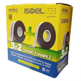 Etelec NA4723K1 Isolierklebeband-Set 3 schwarze EPR-Bänder Zubehör