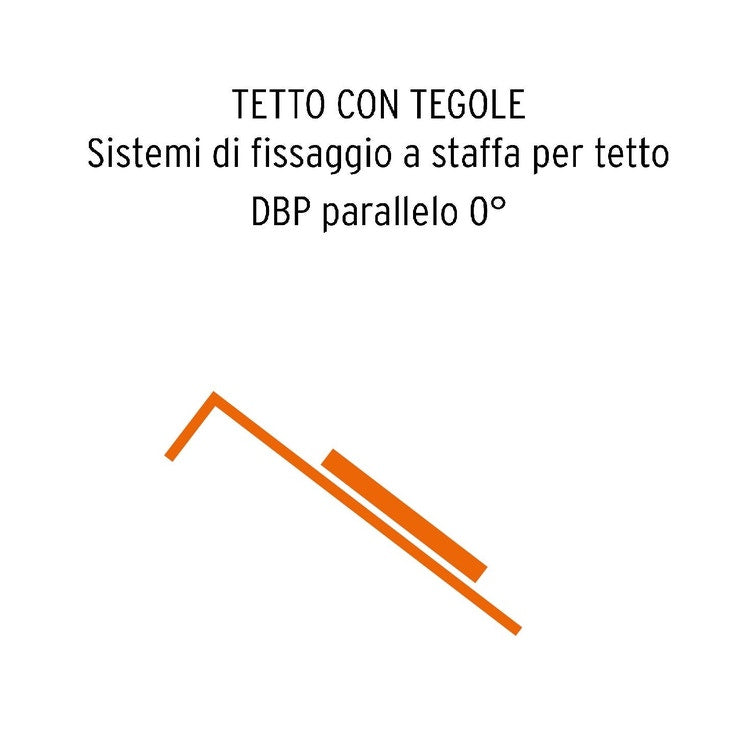 Sonnenkraft Zur Befestigung für 3 Kollektoren mit Halterung für paralleles DBP-Dach 0° (Dach mit Ziegeln) KIT 111603