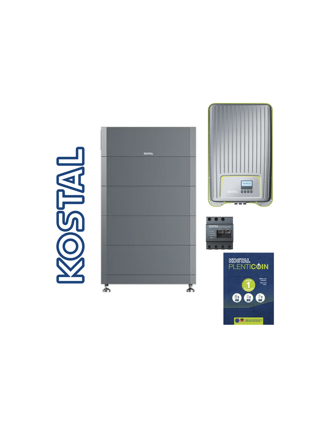 Kostal GmbH Kit 12,8 kWh + 5 kWp (n. 1 HELIVOR 12.8 + n. 1 Piko 5.0-2 MP Plus INT + METER und PLENTICOINS) KIT-KOSTAL-M-5-12.8