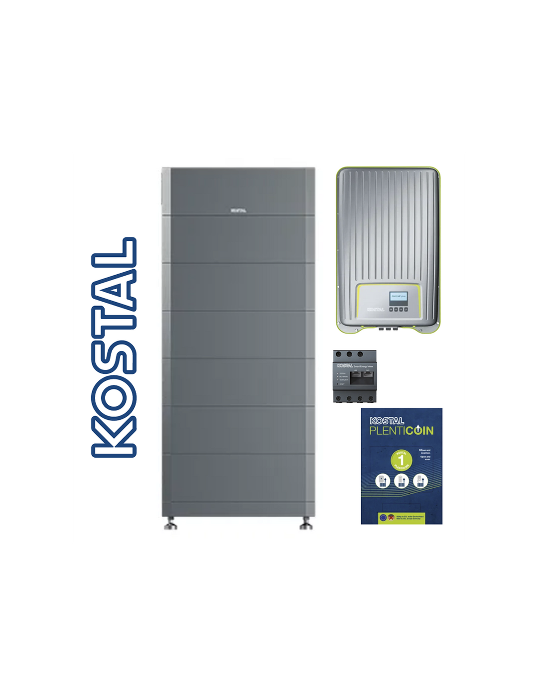 Kostal GmbH Kit 19,2 kWh + 5 kWp (n. 1 HELIVOR 19.2 + n. 1 Piko 5.0-2 MP Plus INT + METER und PLENTICOINS) KIT-KOSTAL-M-5-19.2