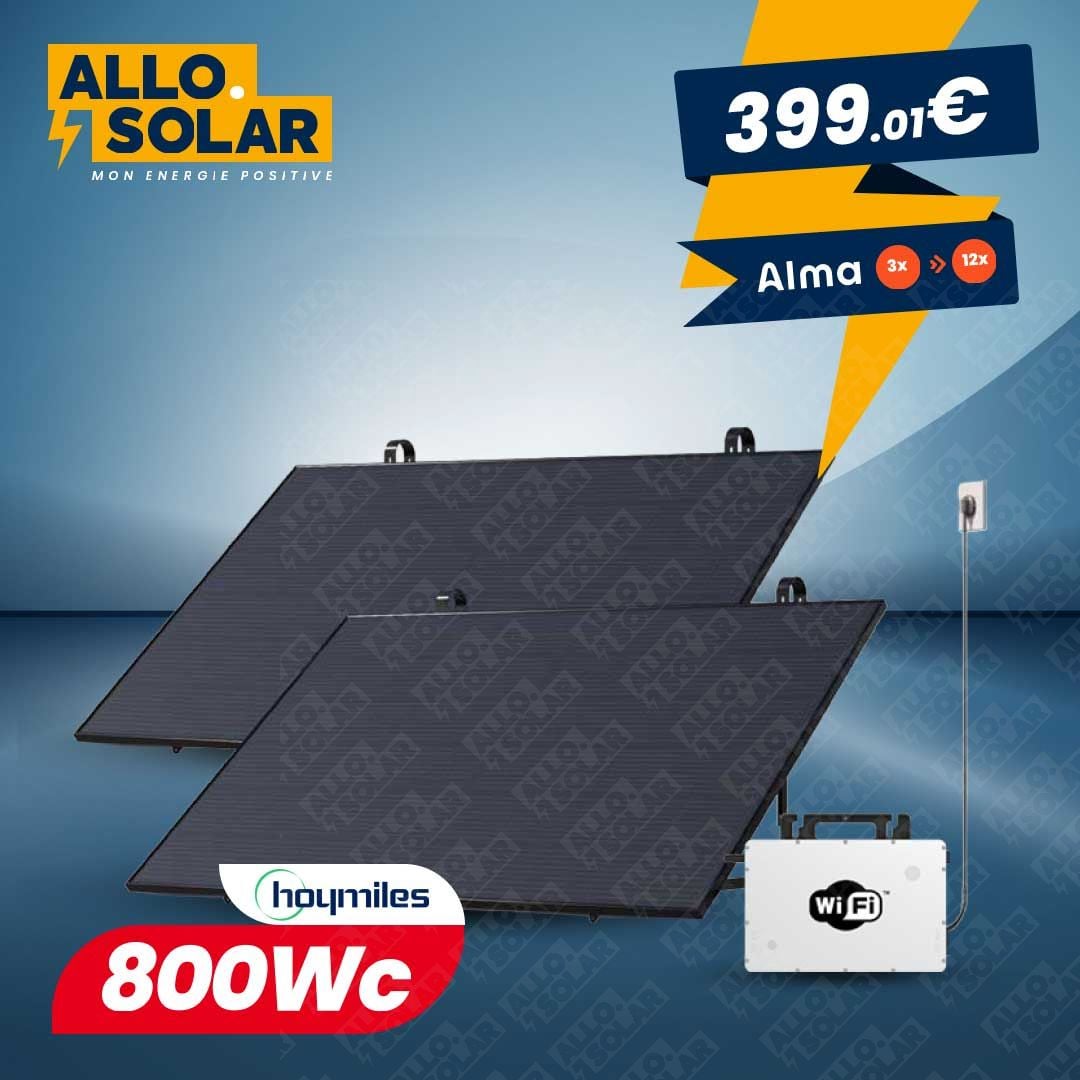 Solarics Plug & Play Set 800Wp (2x400Wp) mit Balkonhalterung BALC