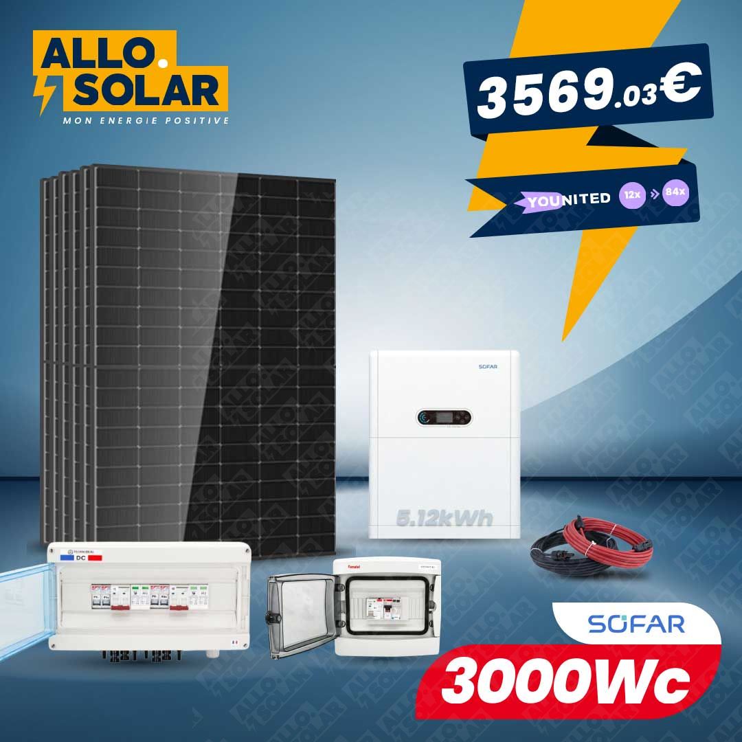 Solarics 3000Wc bifazial Eigenverbrauch Speicher 5.12kWh 