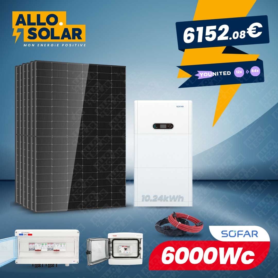 Solarics 6000Wc Eigenverbrauch Speicher 10.24kWh Lithium 