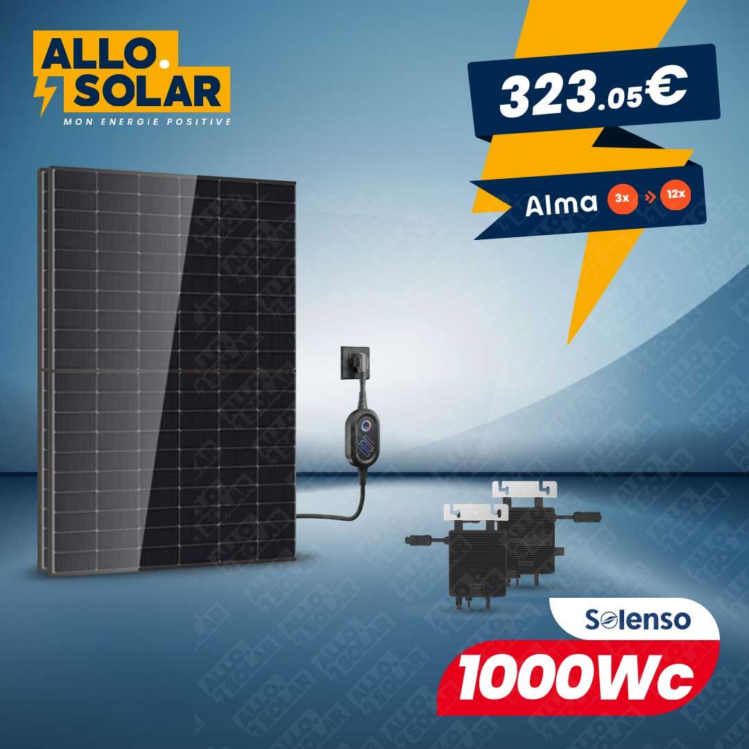 Solarics Plug and Play bifacial 1000Wc + Prise intelligente