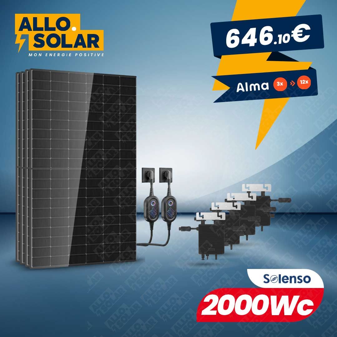 Solarics Plug and Play bifacial 2000Wc + Prises intelligent