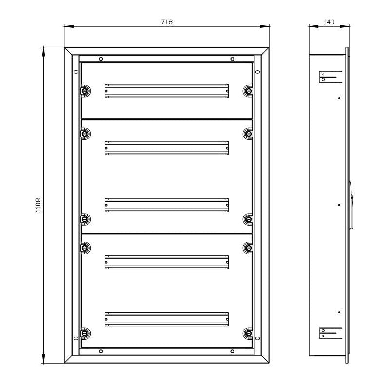 Siemens 8GK20433KM21 Installationsschrank IP43