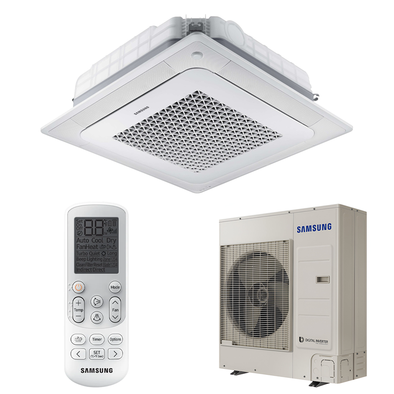Samsung AC100RN4DKG – Monosplit-Kassettenklimaanlage 4-Wege-WindFree (dreiphasig)